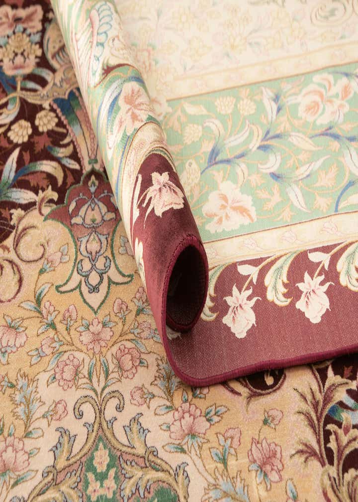 6' 1 x 9' 10 Ghom Design Rug