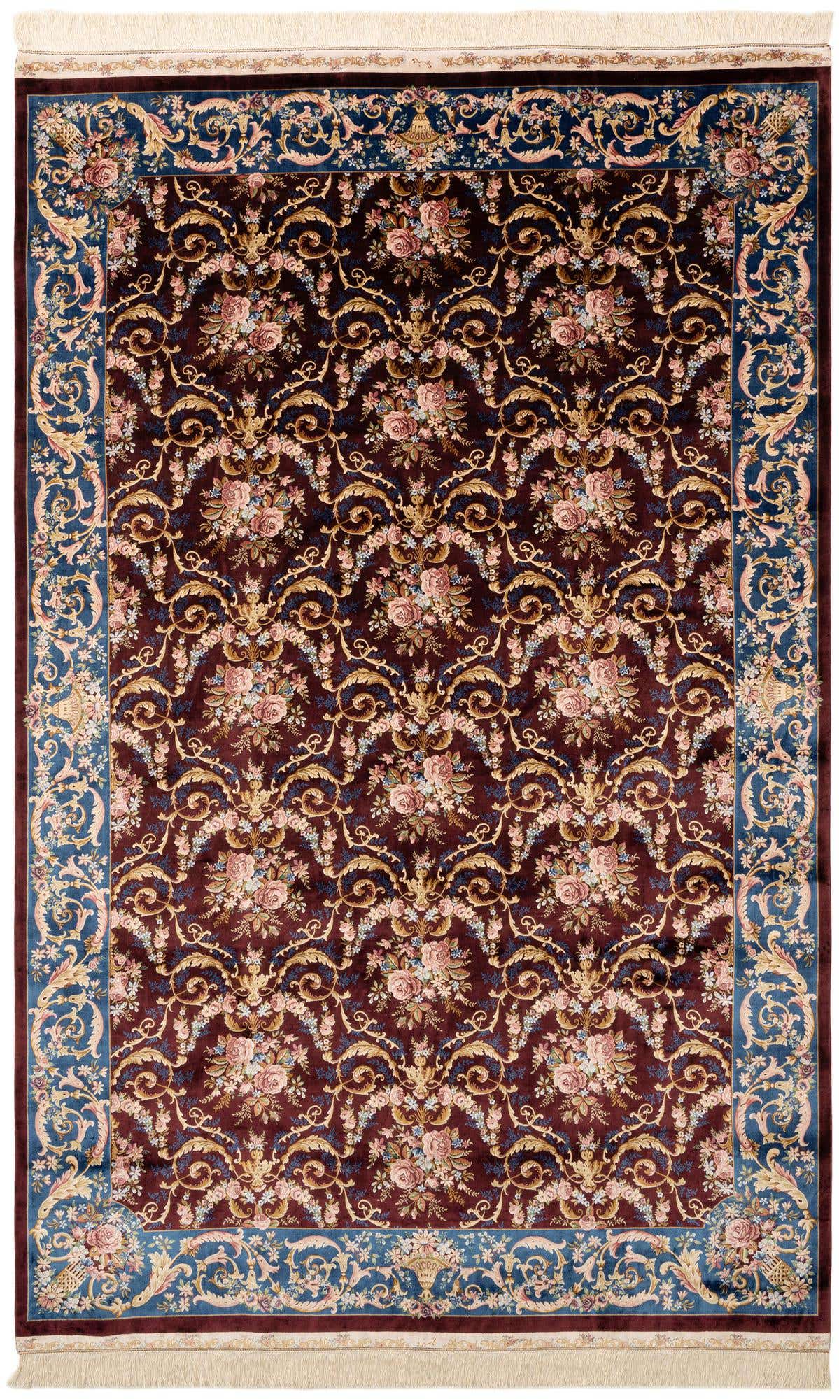 5' 8 x 9' 1 Ghom Design Rug