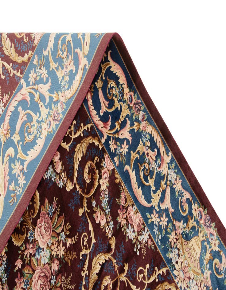 Detail image of 5' 8 x 9' 1 Ghom Design Rug