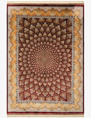 8' x 11' 5 Ghom Design Rug