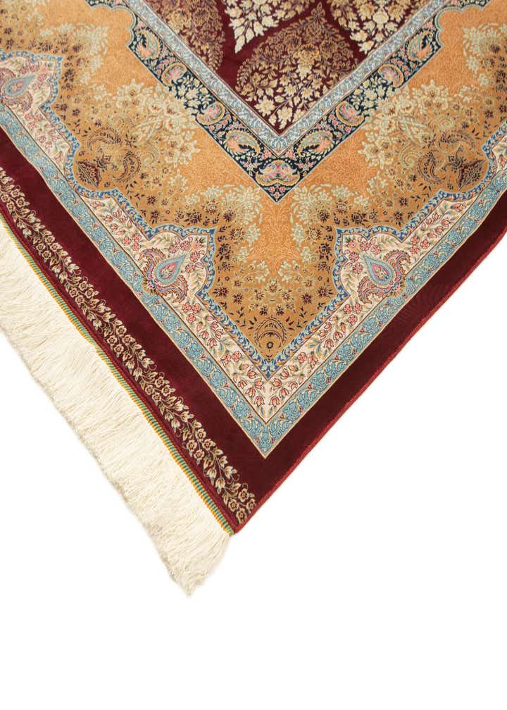 8' x 11' 5 Ghom Design Rug
