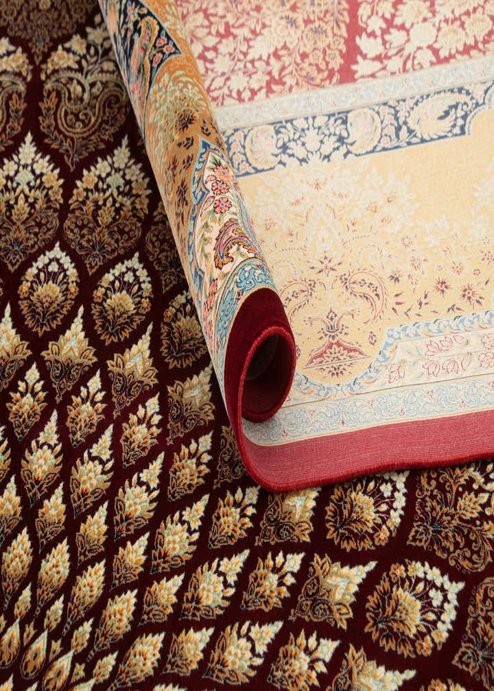 8' x 11' 5 Ghom Design Rug