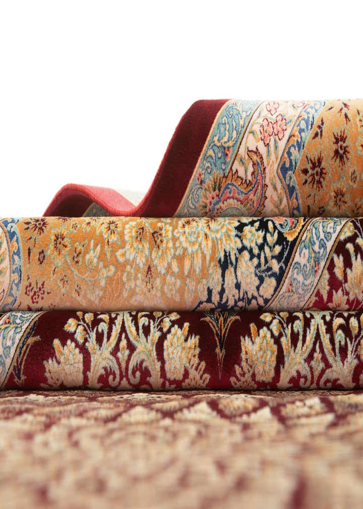 8' x 11' 5 Ghom Design Rug