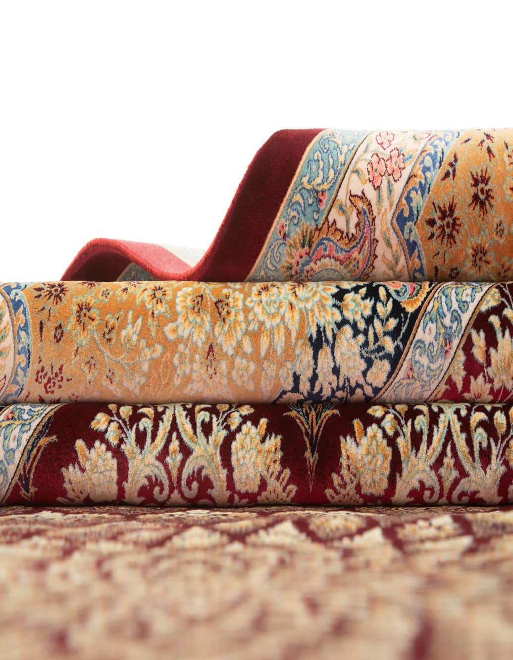 8' x 11' 5 Ghom Design Rug