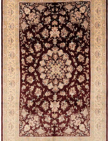 6' 2 x 10' Ghom Design Rug