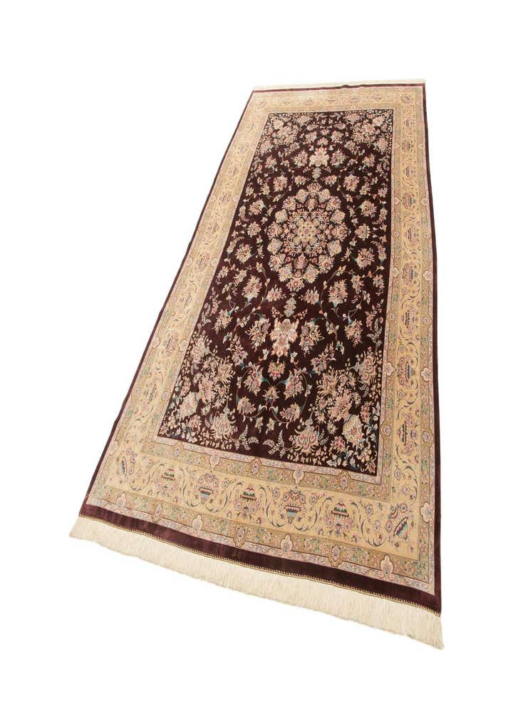 6' 2 x 10' Ghom Design Rug