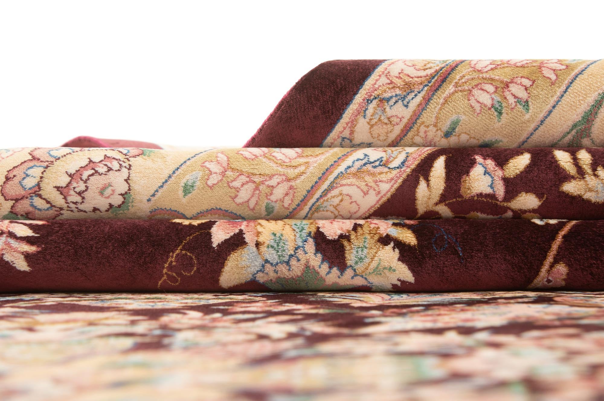 6' 2 x 10' Ghom Design Rug