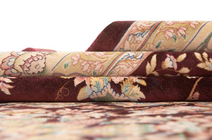 Detail image of 6' 2 x 10' Ghom Design Rug