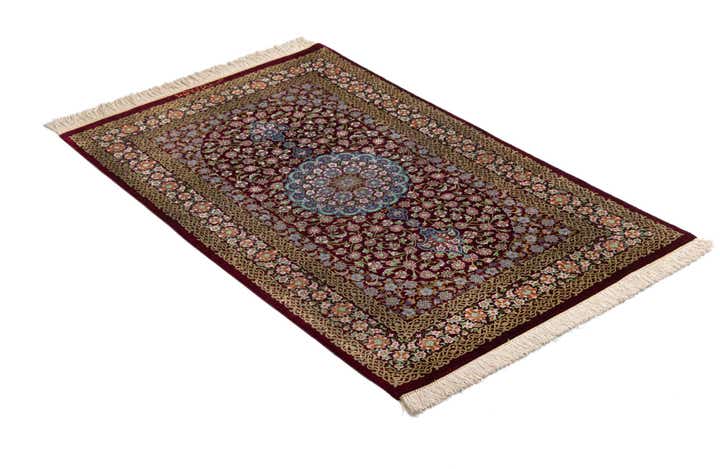2' 7 x 4' 4 Ghom Silk Rug