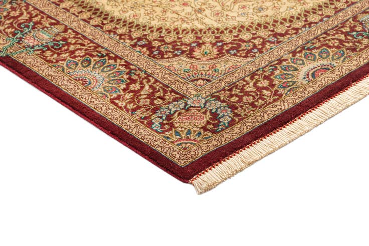 Detail image of 2' 7 x 4' Ghom Silk Rug
