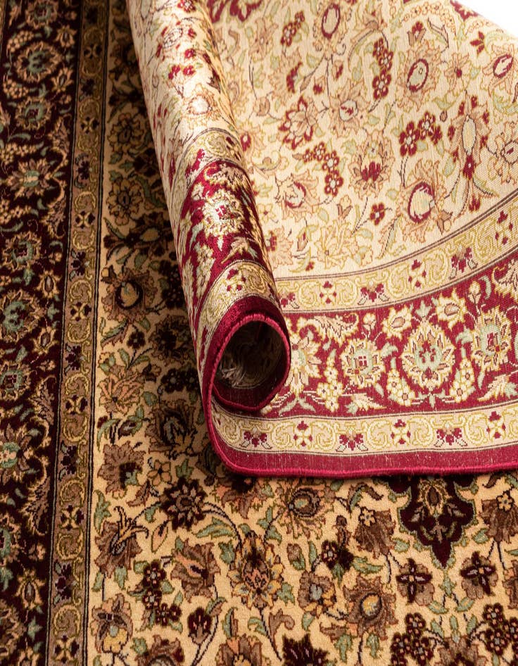 Detail image of 2' 7 x 3' 11 Ghom Silk Rug