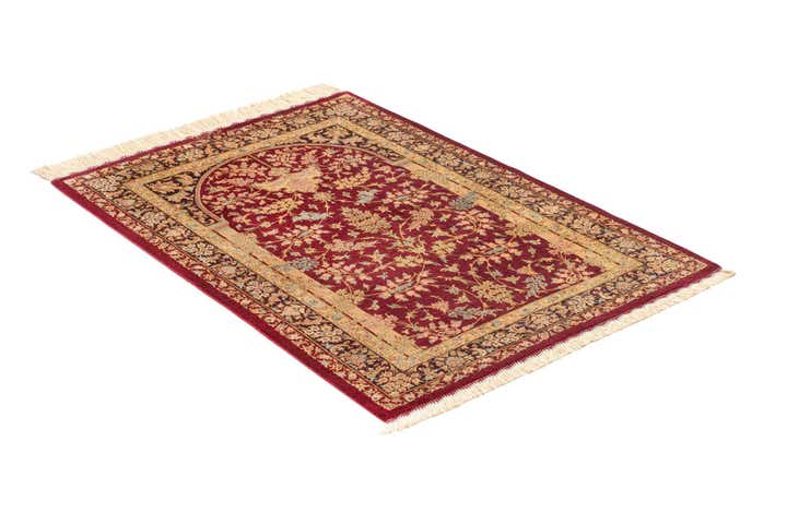 2' 7 x 3' 10 Ghom Silk Rug
