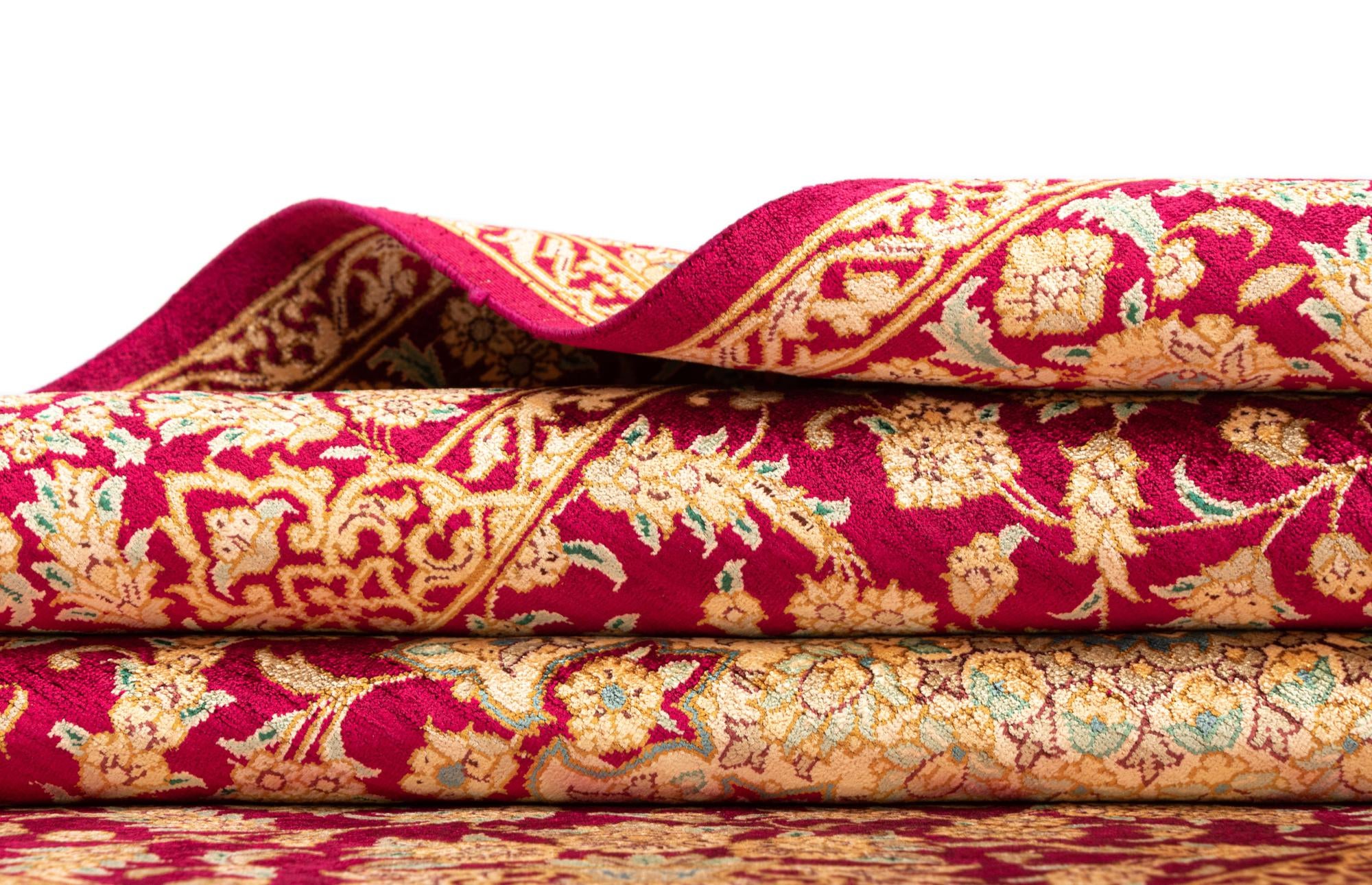3' 3 x 4' 11 Ghom Silk Rug
