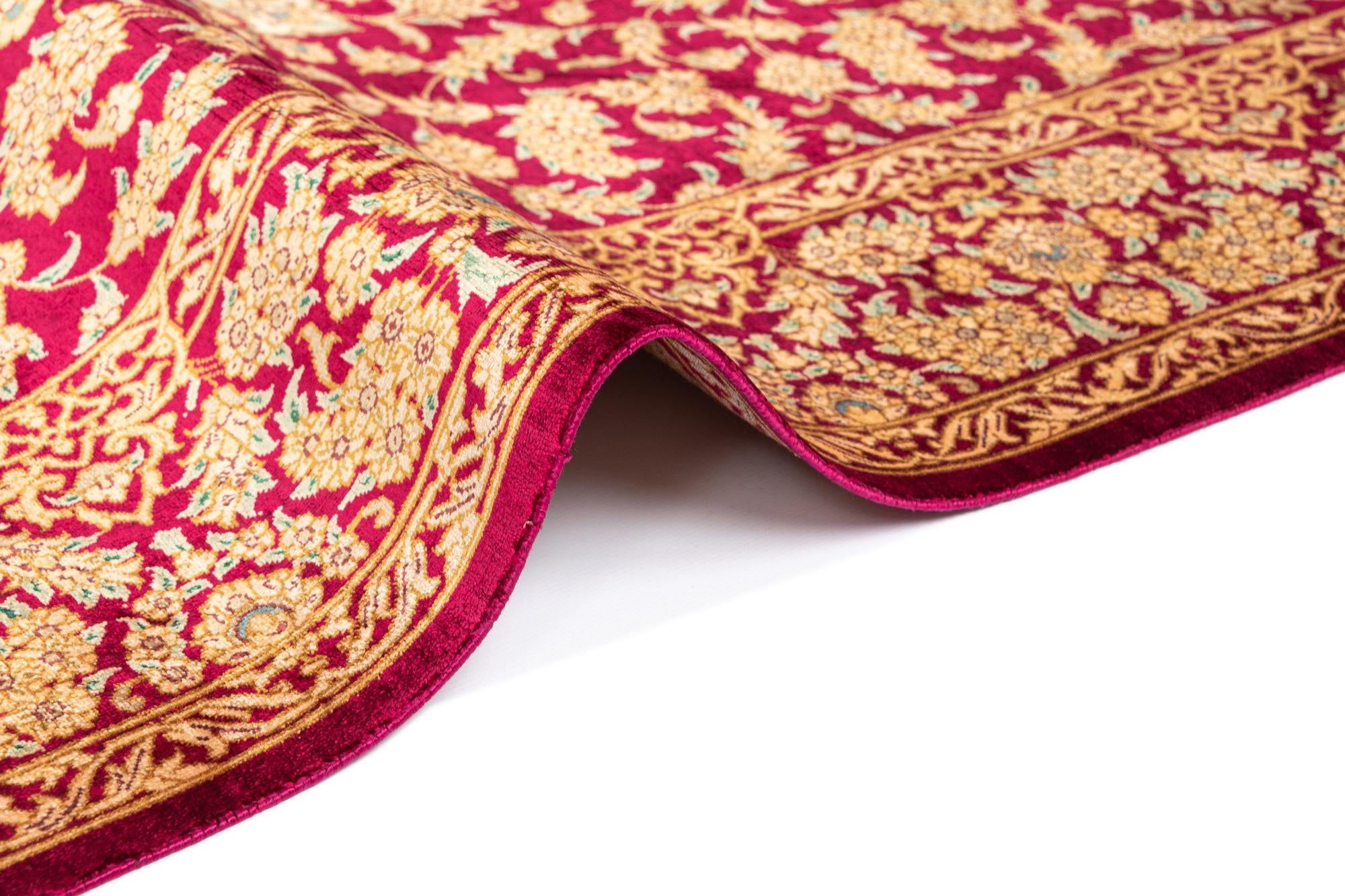 3' 3 x 4' 11 Ghom Silk Rug
