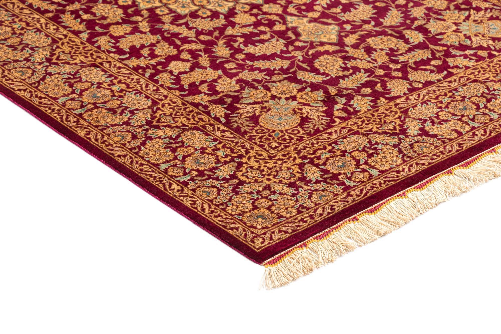 3' 3 x 4' 11 Ghom Silk Rug