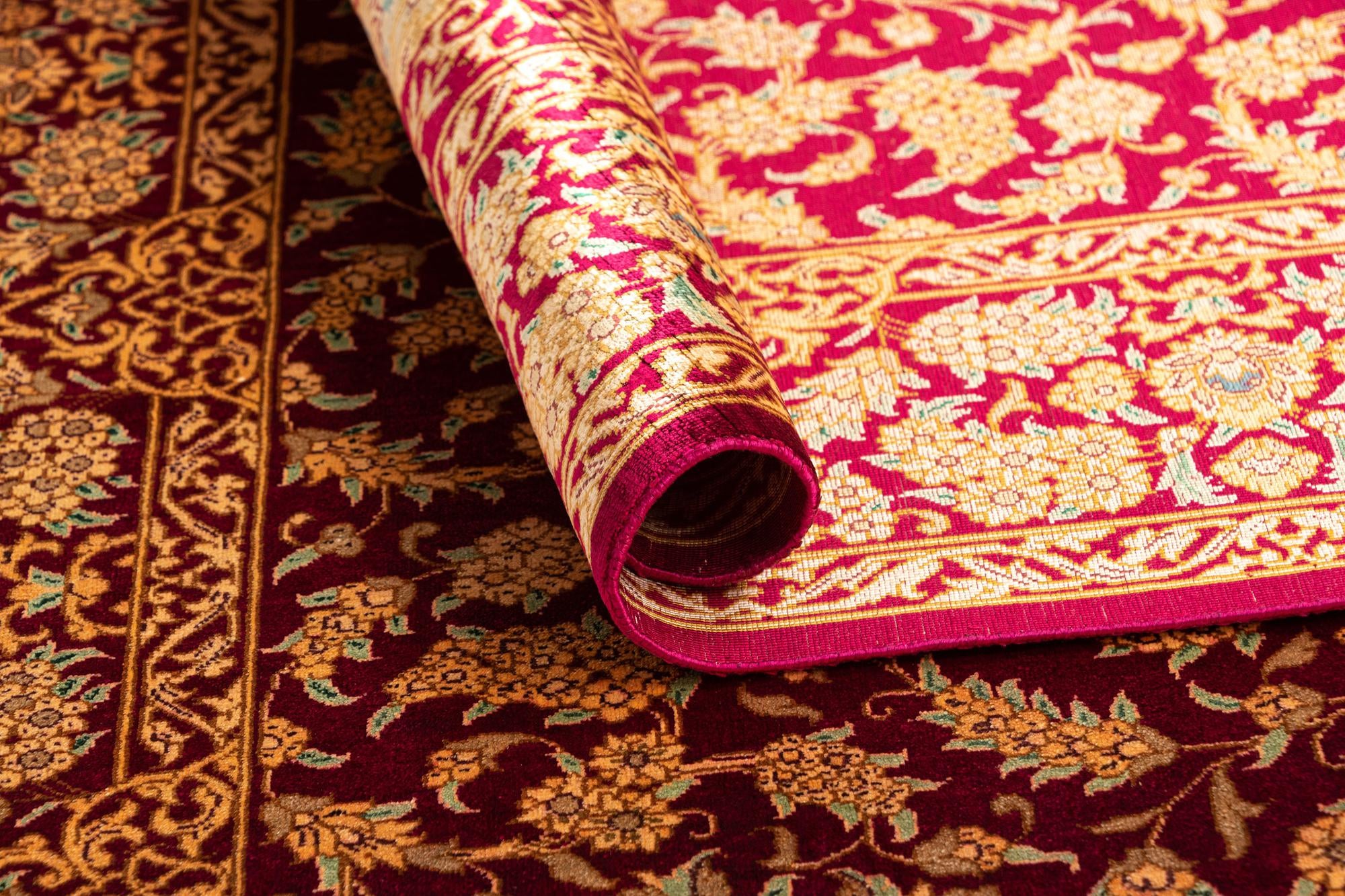 3' 3 x 4' 11 Ghom Silk Rug