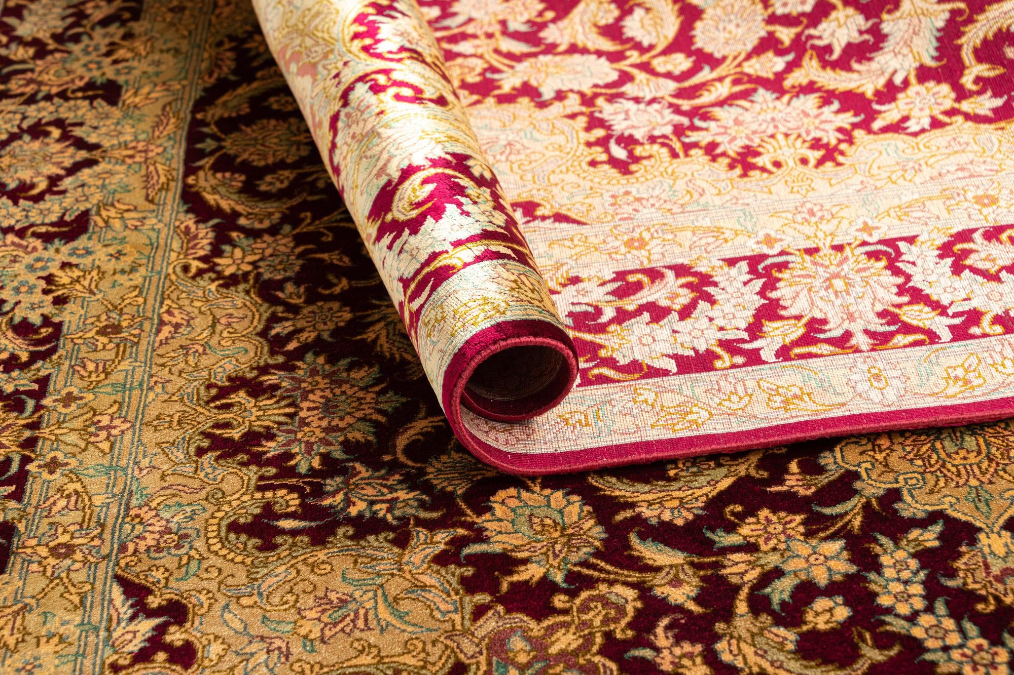 3' 3 x 4' 11 Ghom Silk Rug