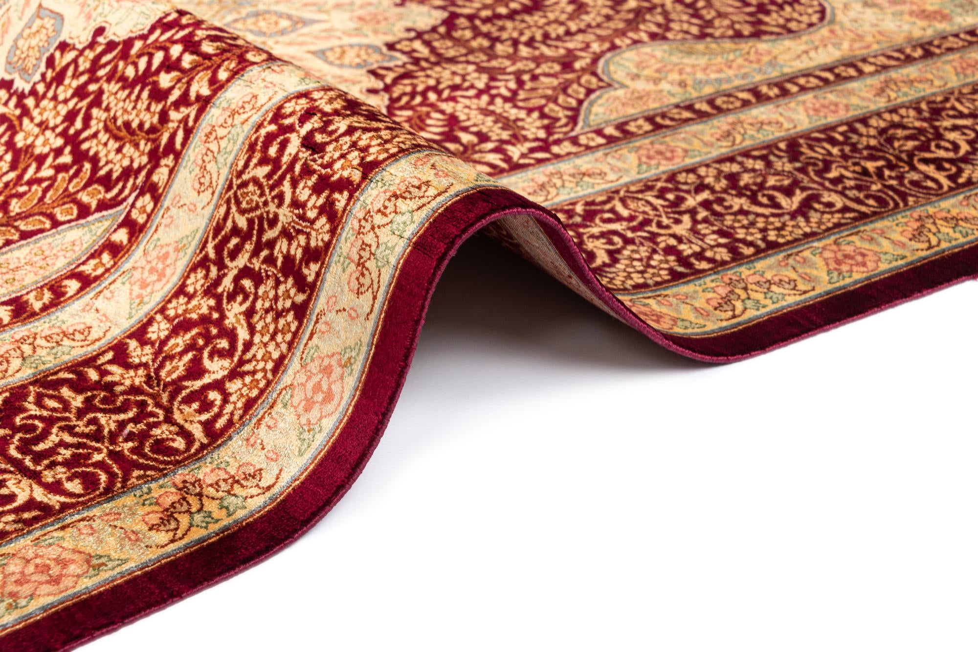3' 3 x 5' Ghom Silk Rug