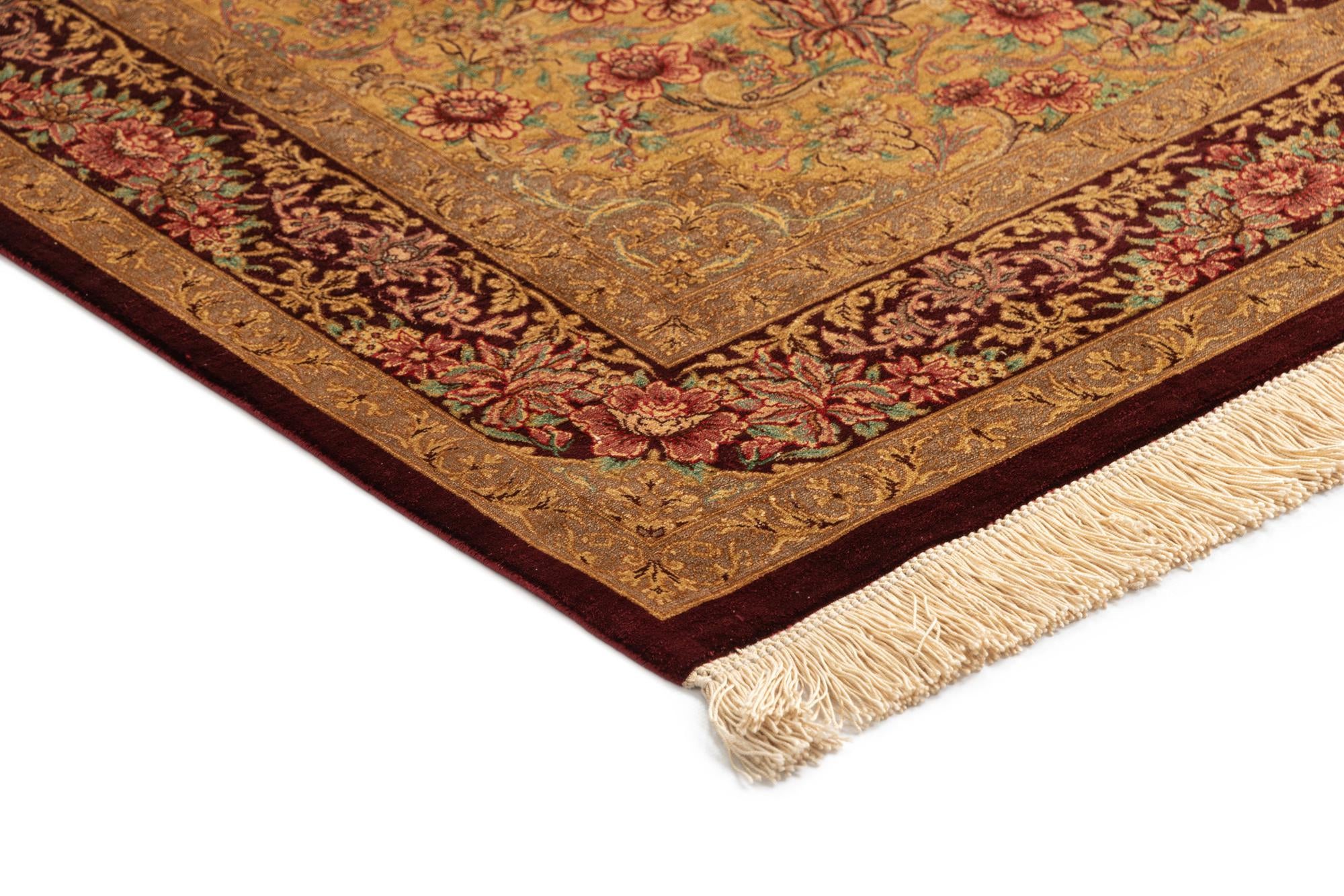 3' 4 x 5' 1 Ghom Silk Rug