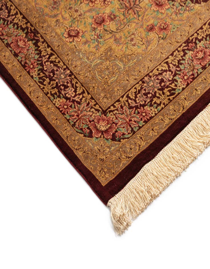 Detail image of 3' 4 x 5' 1 Ghom Silk Rug