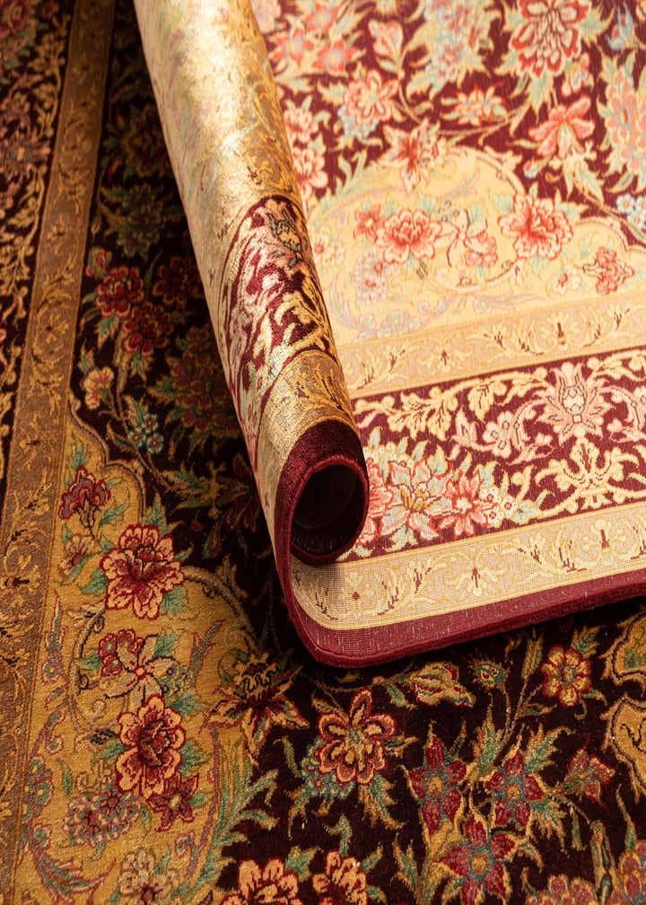 3' 4 x 5' 1 Ghom Silk Rug