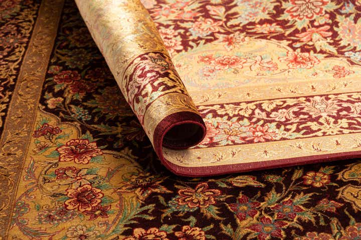 3' 4 x 5' 1 Ghom Silk Rug