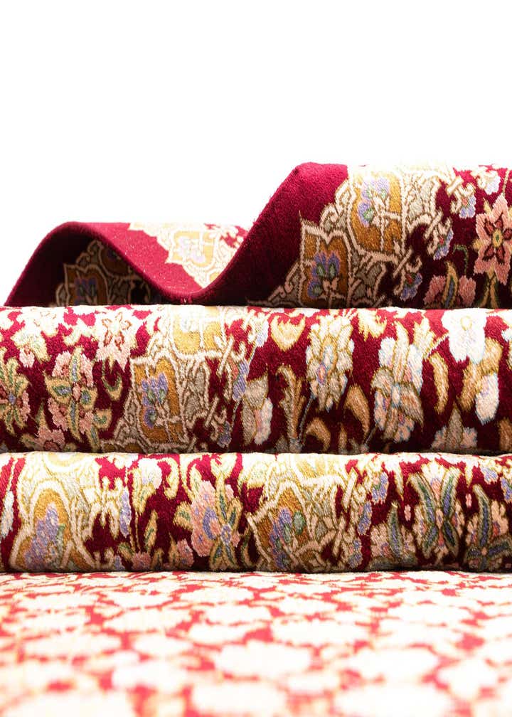 4' 4 x 6' 9 Ghom Silk Rug