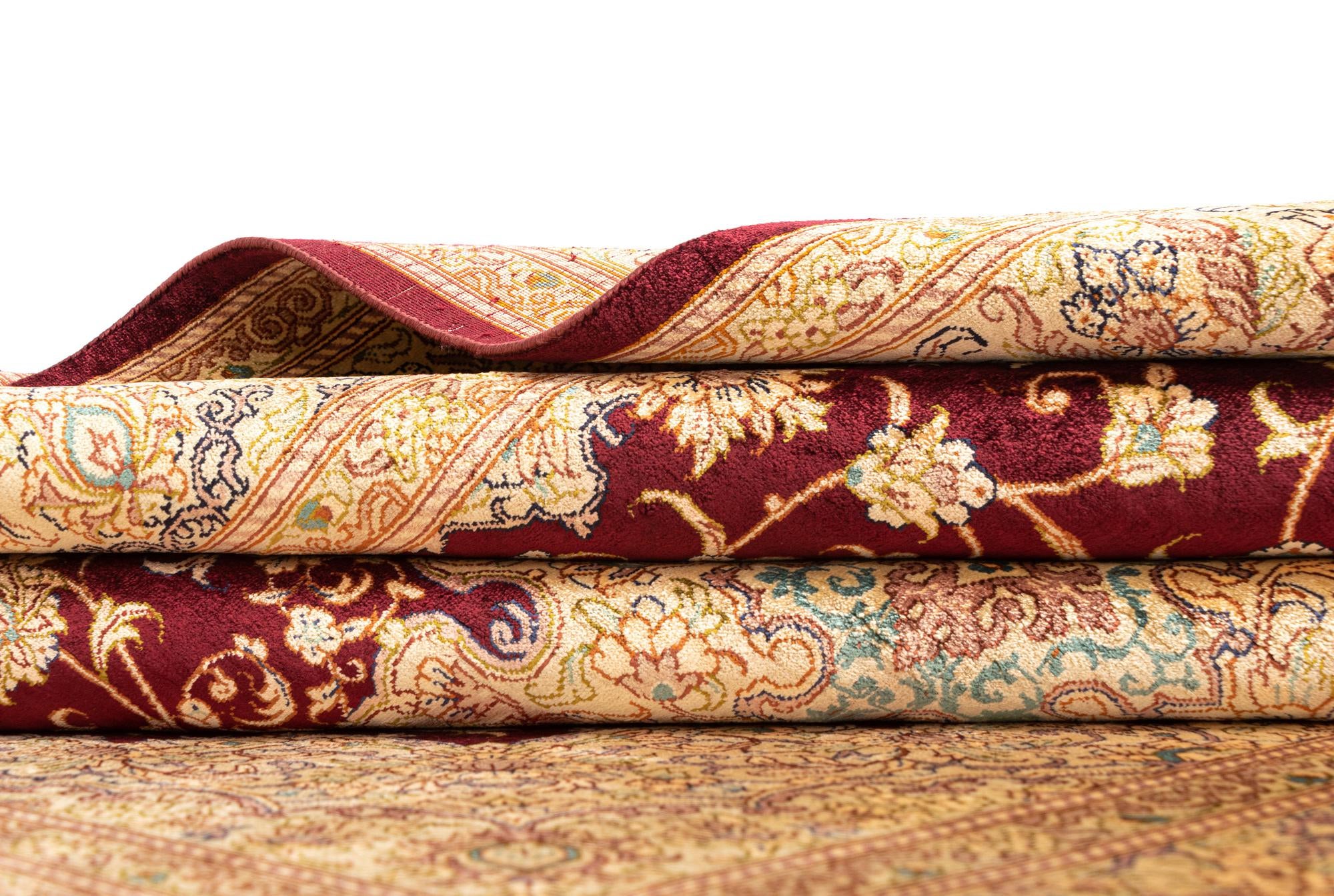 3' 5 x 4' 10 Ghom Silk Rug