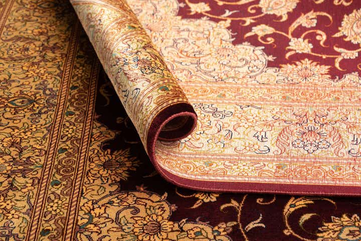 3' 5 x 4' 10 Ghom Silk Rug