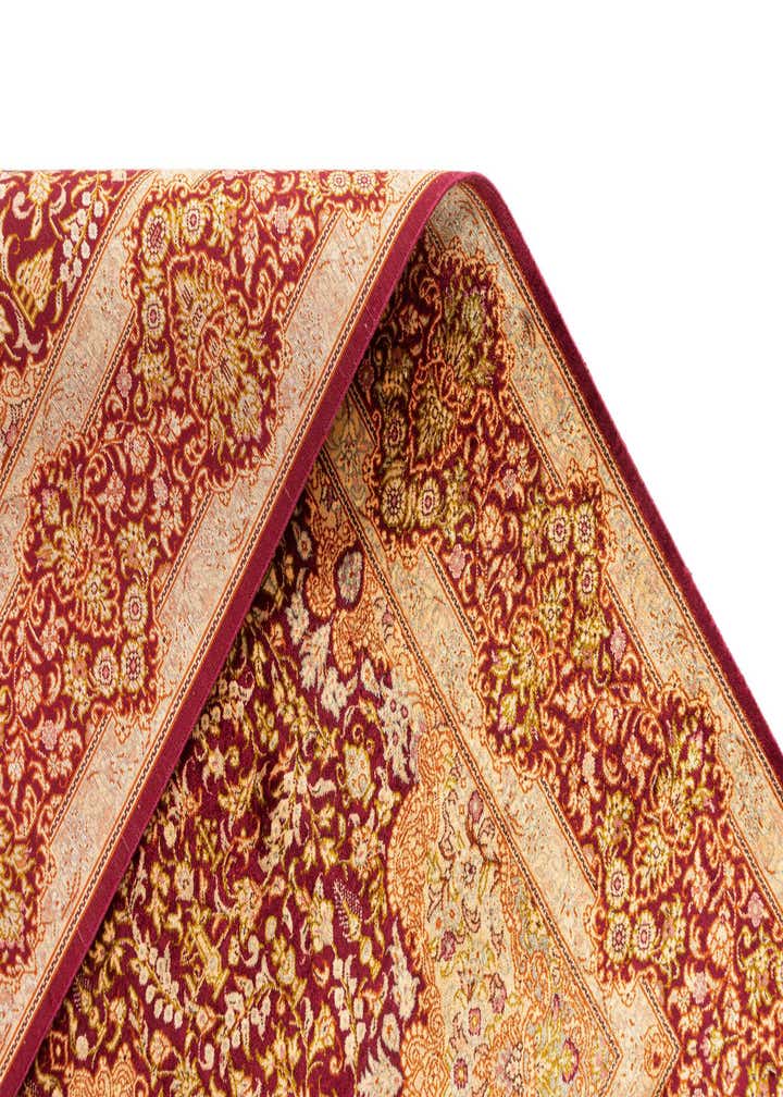 3' 4 x 4' 11 Ghom Silk Rug