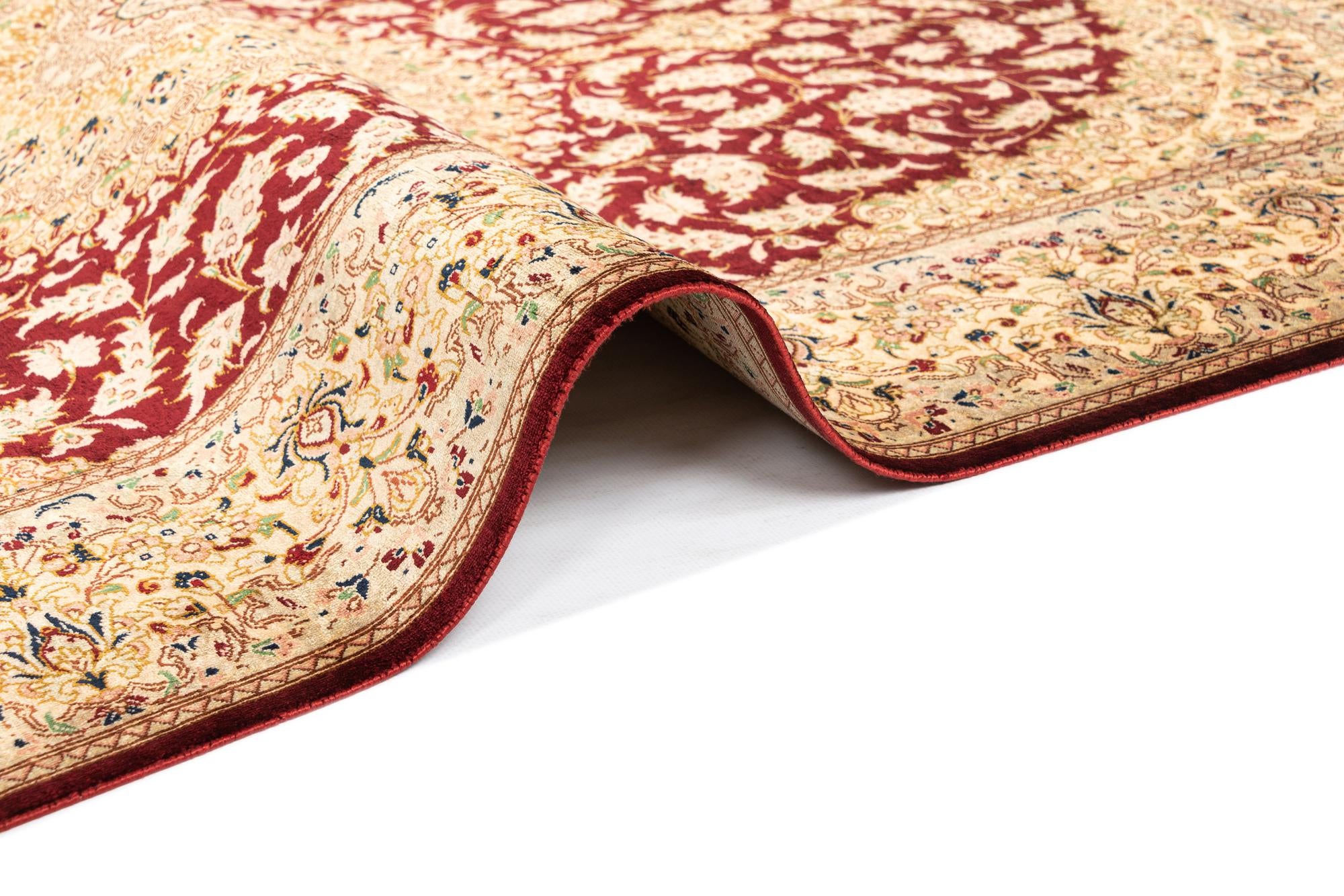 3' 3 x 4' 11 Ghom Silk Rug