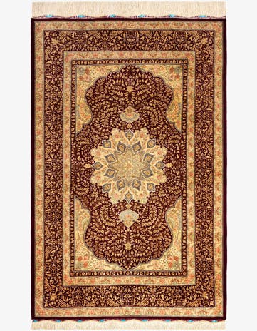 3' 3 x 5' Ghom Silk Rug