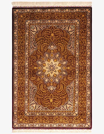 3' 2 x 5' Ghom Silk Rug