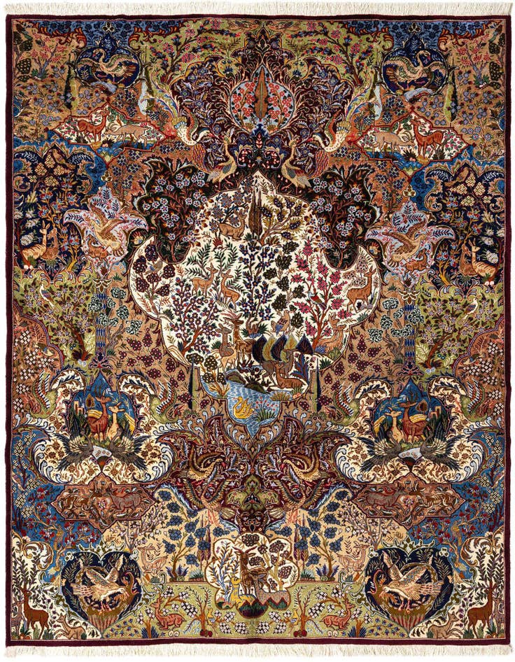 Detail image of 9' 10 x 12' 8 Kashmar Wool Rug