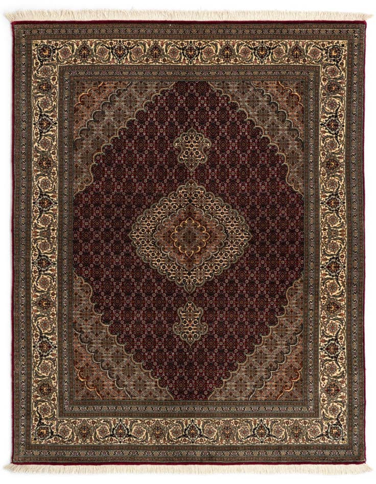 Detail image of 4' 11 x 6' 7 Tabriz Mahi Wool Rug