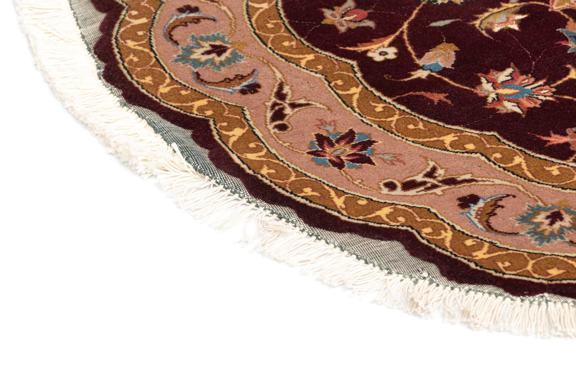 3' 4 x 3' 4 Tabriz Round Rug