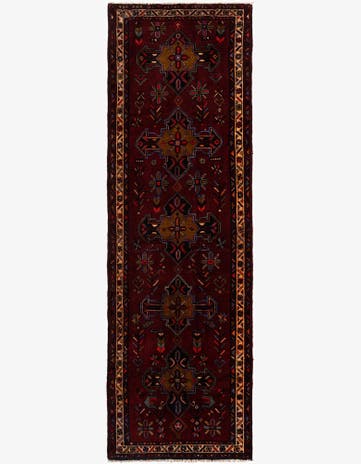 3' 10 x 12' 7 Ardabil Wool Runner Rug
