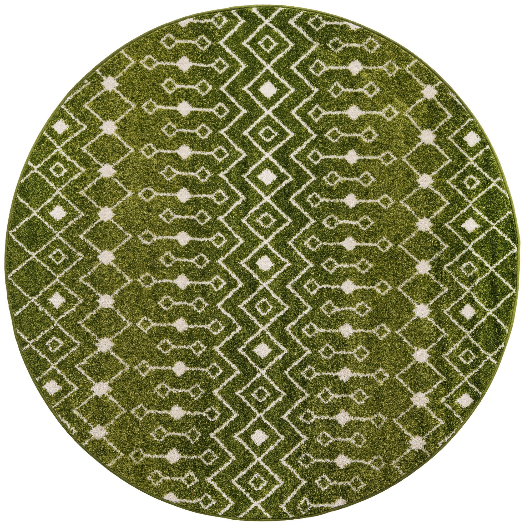 Boswell · Chevron rug, green