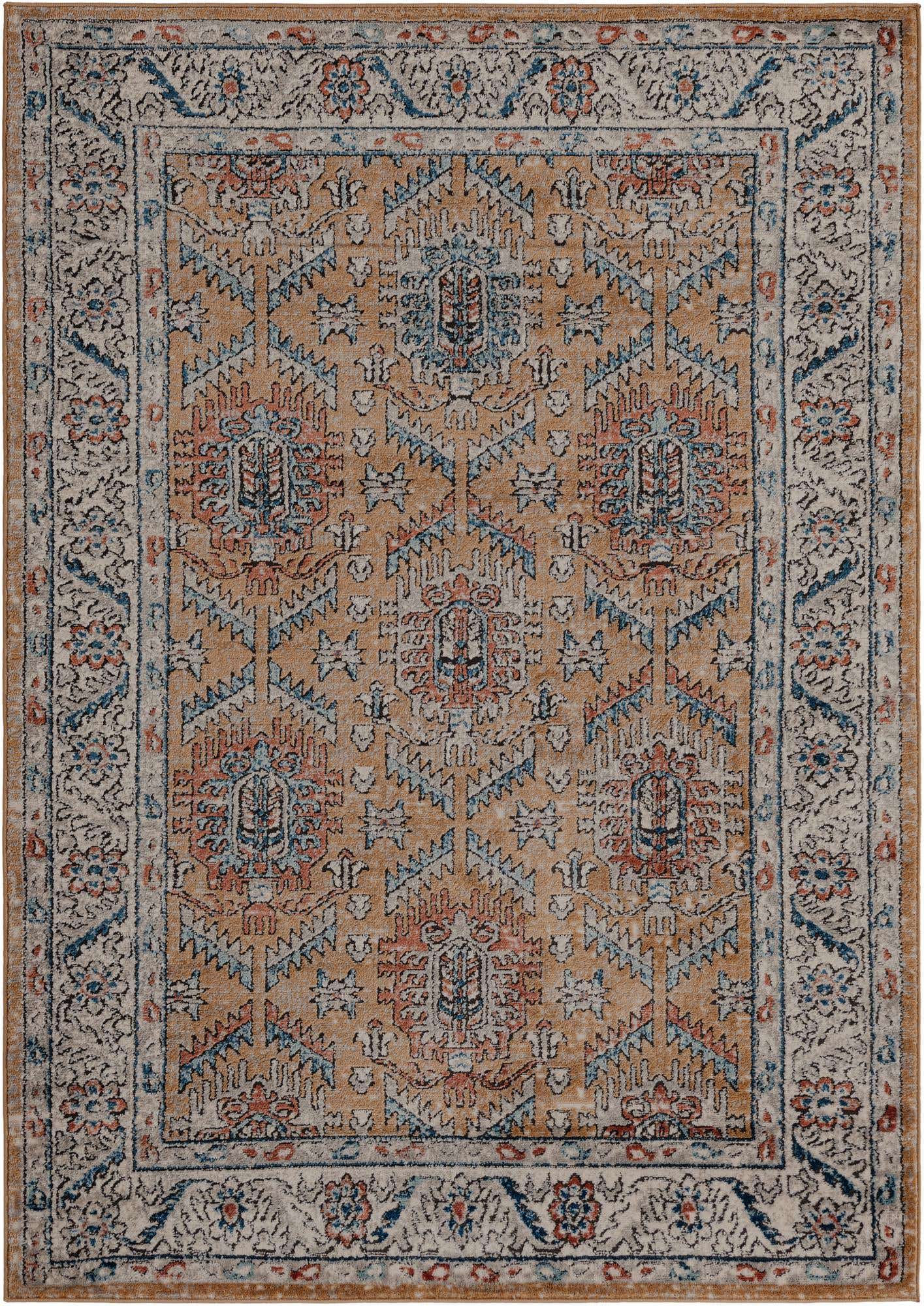 5' 3 x 8' Bozeman · Border rug