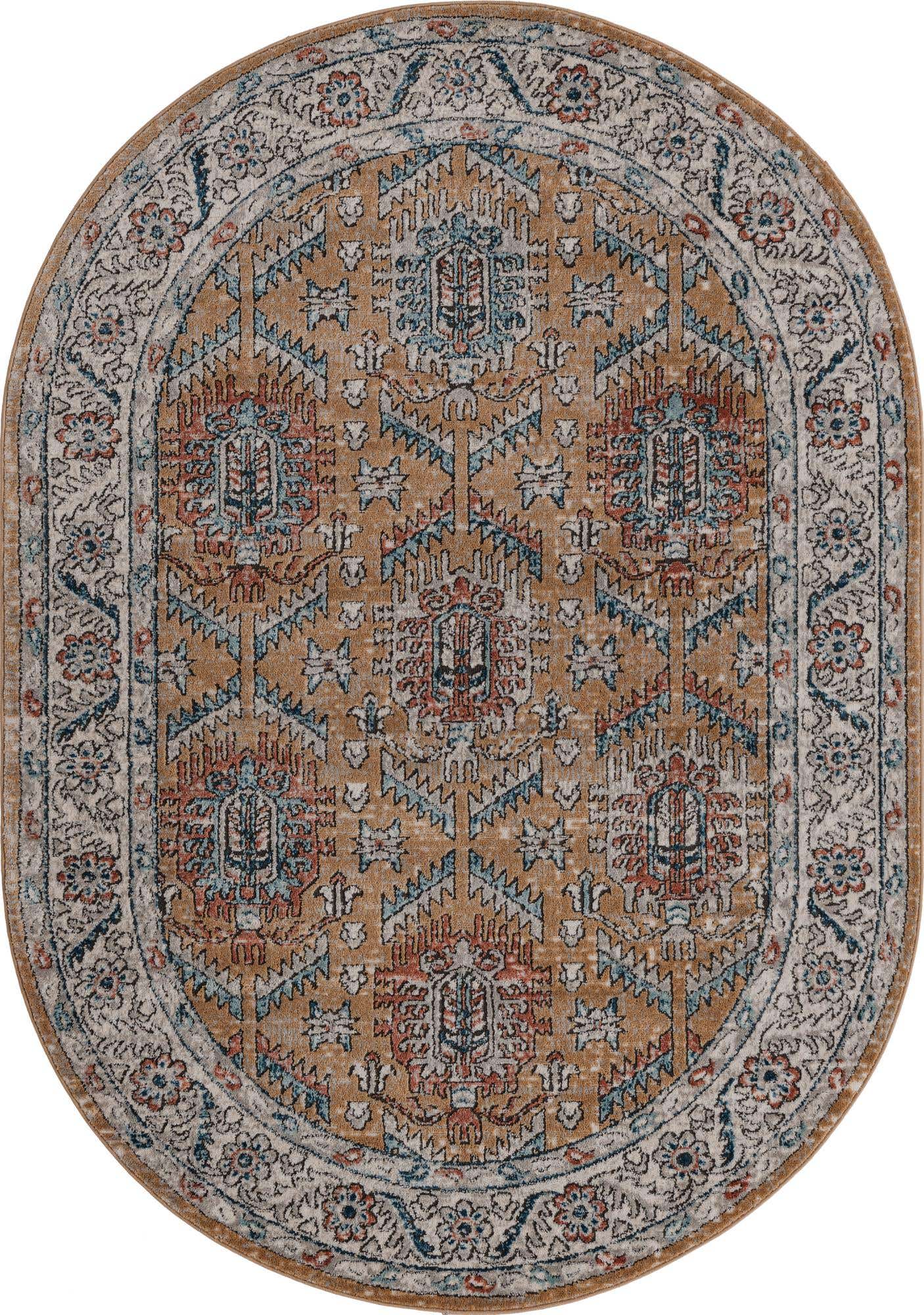 5' 3 x 8' Bozeman · Border rug