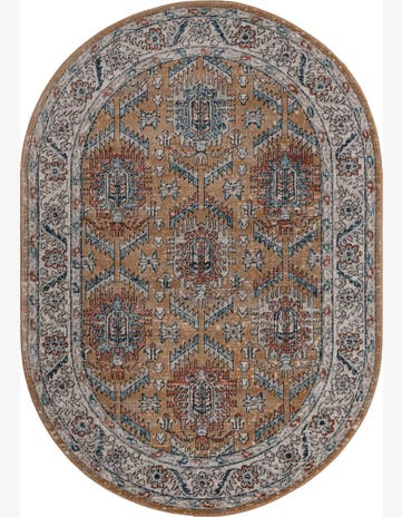 5' 3 x 8' Bozeman · Border rug