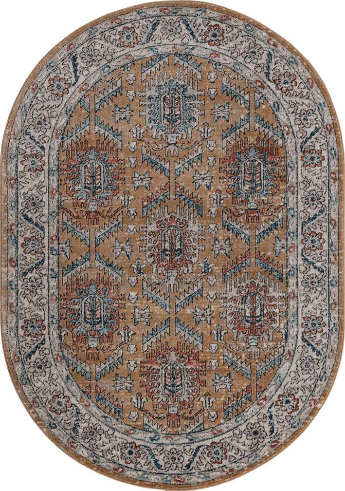 5' 3 x 8' Bozeman · Border rug