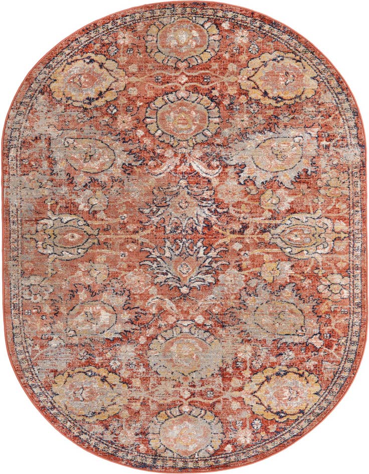 Detail image of 5' 3 x 8' Lola Oval Rug