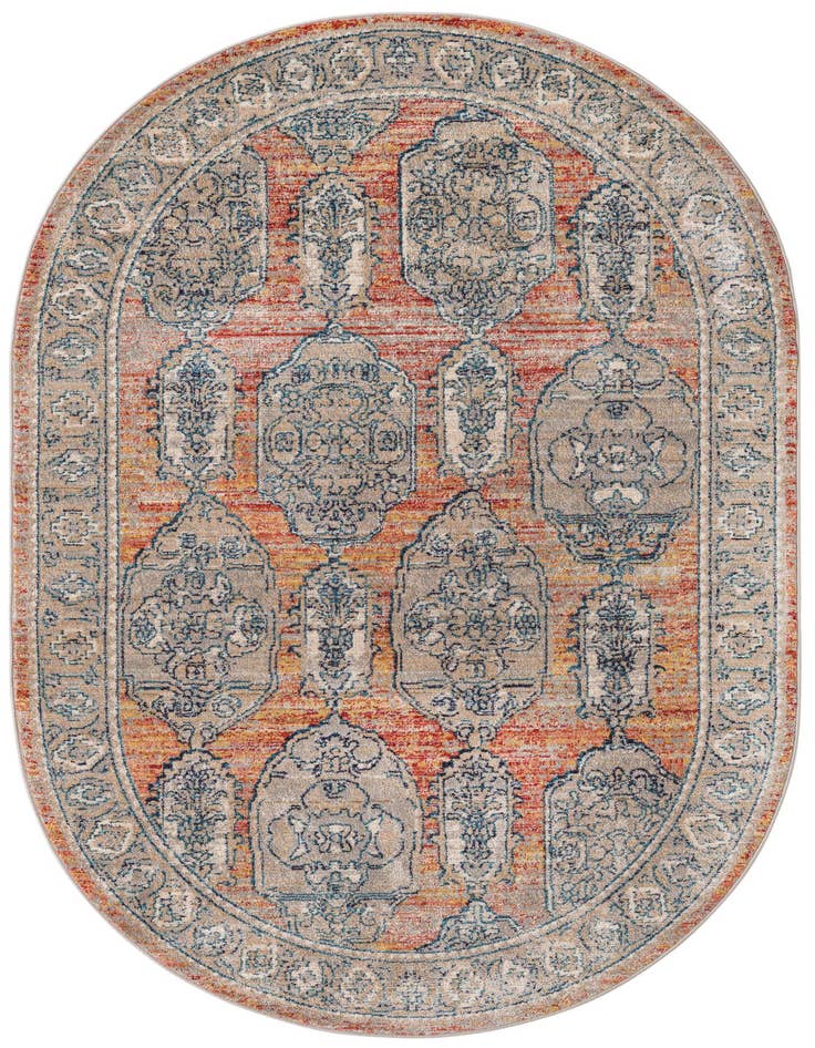 Detail image of 5' 3 x 8' Lola Oval Rug