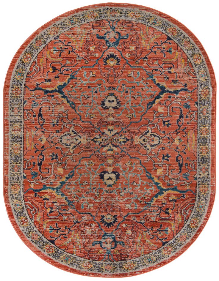 Detail image of 5' 3 x 8' Lola Oval Rug