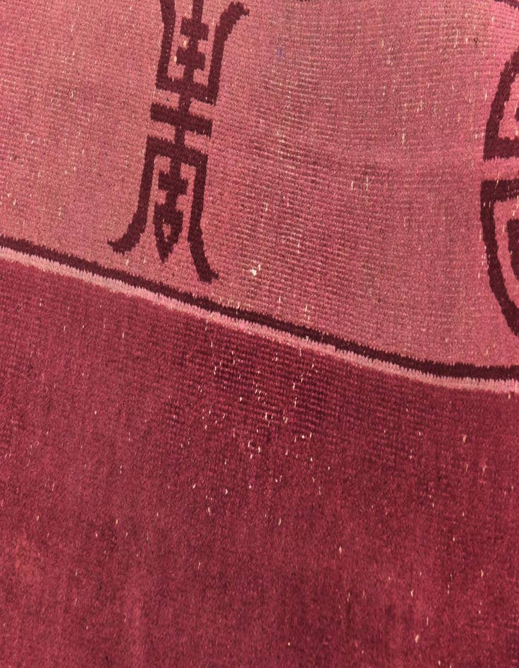 Detail image of 8' 10 x 11' 10  Hand Knotted Antique Finish Wool Rug