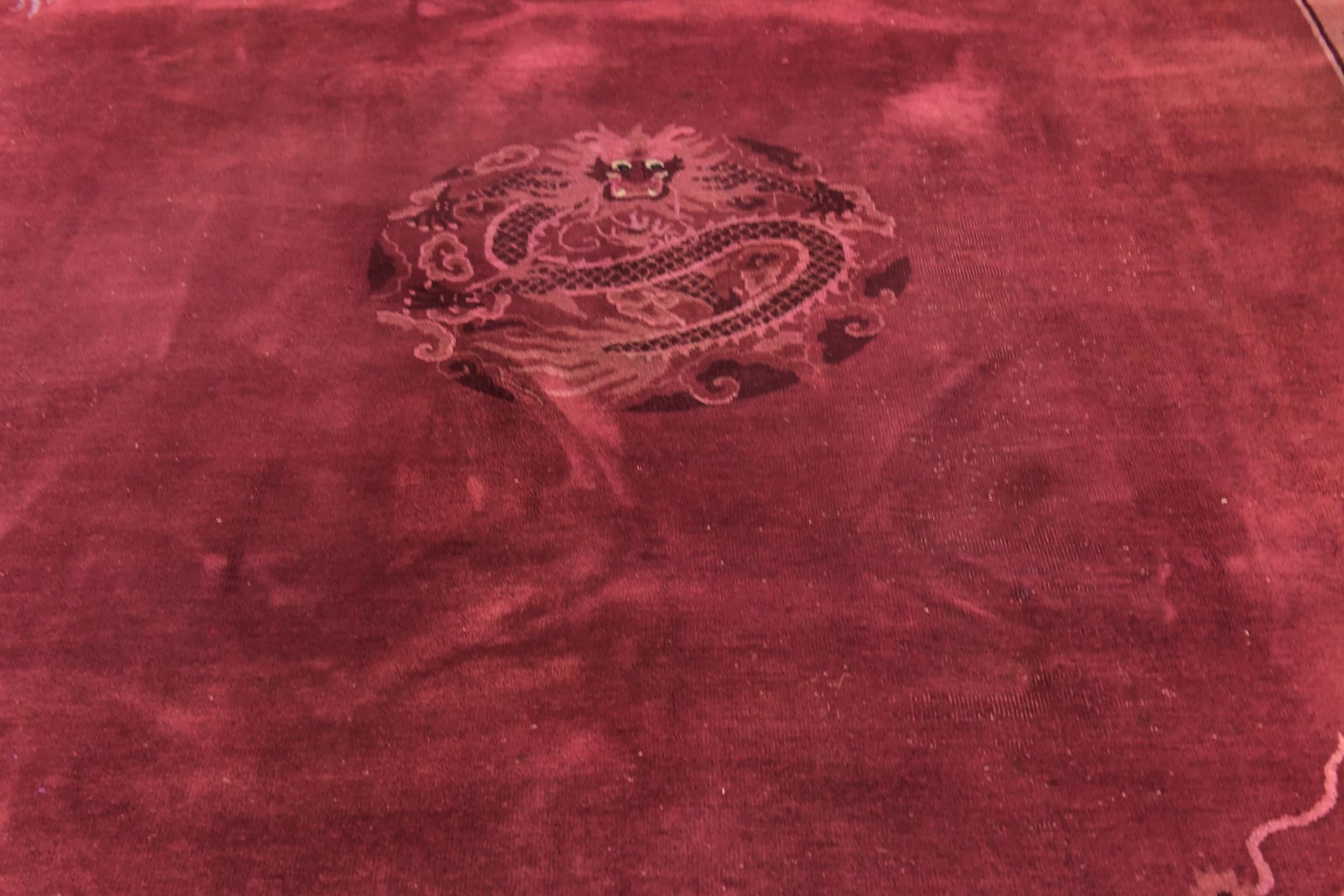 8' 10 x 11' 10 Hand Knotted Antique Finish Wool Rug