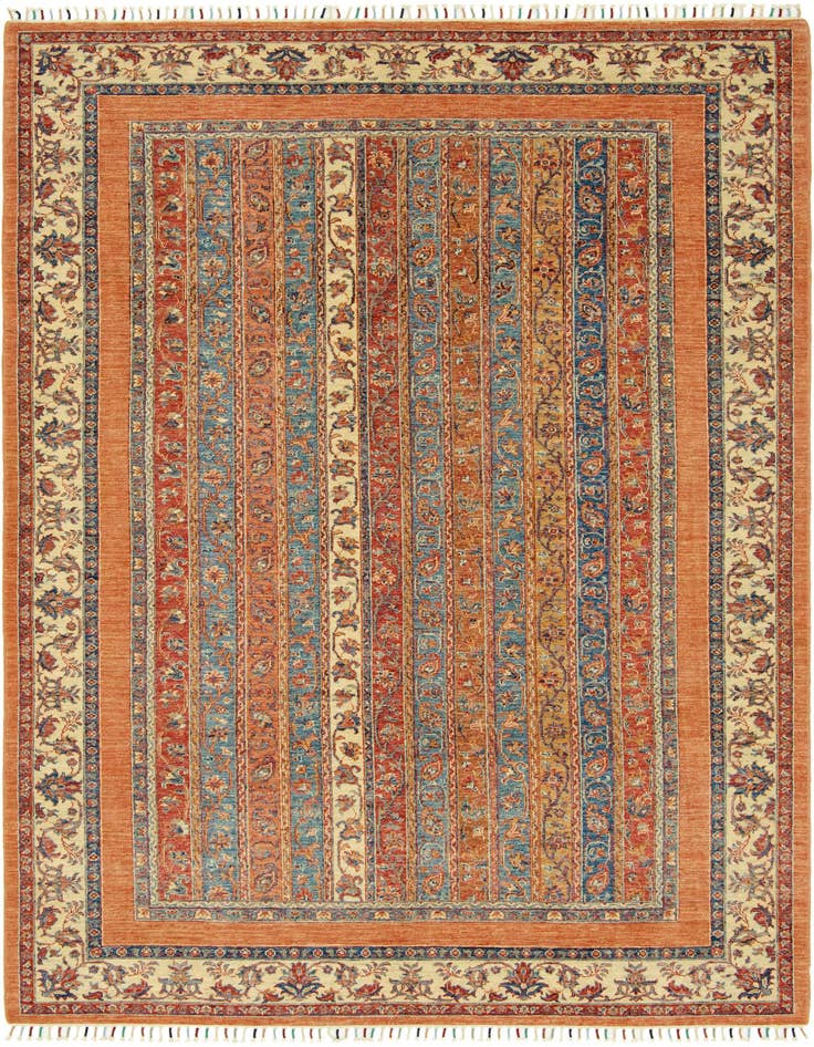 Detail image of 6' 8 x 9' 7 Hand Knotted Ariana Ziegler Rug