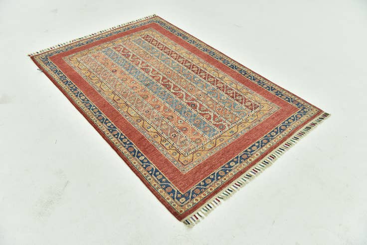 Detail image of 4' x 6' Hand Knotted Ariana Ziegler Rug