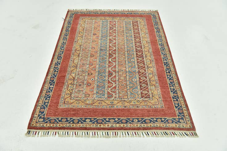 Detail image of 4' x 6' Hand Knotted Ariana Ziegler Rug